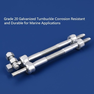 Grade 20 Galvanized Turnbuckle Corrosion Resistant and Durable for Marine Applications
