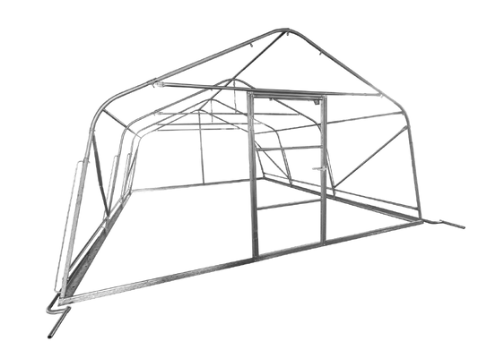 Single-span Tunnel Garden Greenhouse with Polyethylene Film for livestock breeding  goods storage  temporary shelters